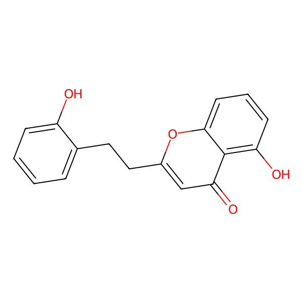 2D Structure of 5-Hydroxy-2-[2-(2-Hydroxyphenyl)Ethyl]Chromone