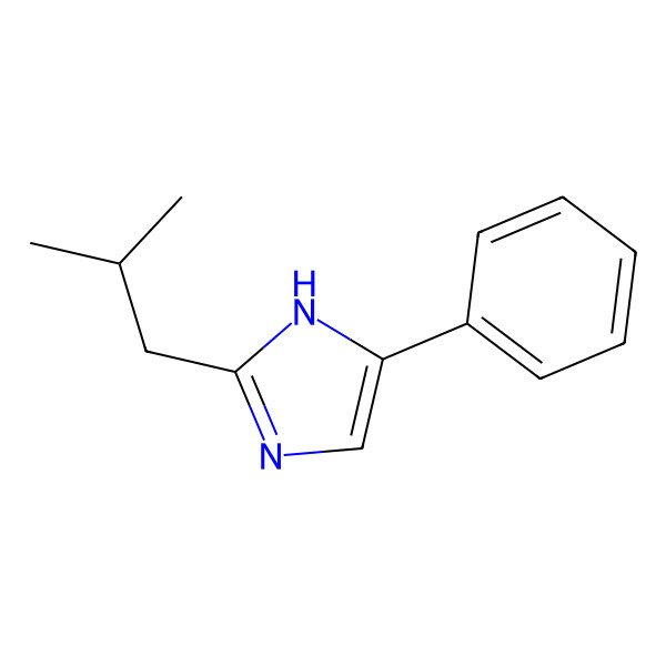 2D Structure of 2-(2-methylpropyl)-5-phenyl-1H-imidazole