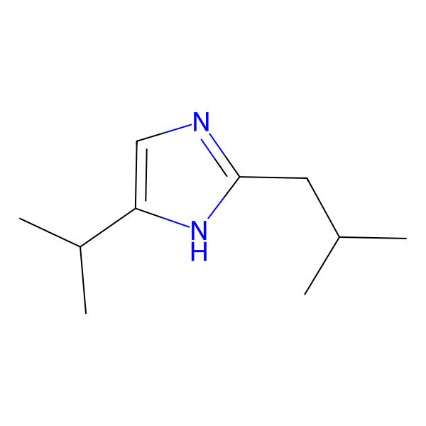 2D Structure of 2-(2-methylpropyl)-5-propan-2-yl-1H-imidazole