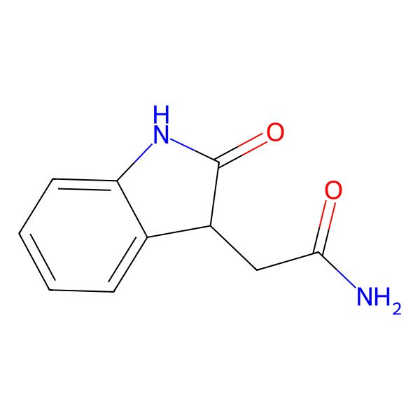 2D Structure of 2-(2-Oxo-1,3-dihydroindol-3-yl)acetamide 2D Structure of 2-(2-Oxo-1,3-dihydroindol-3-yl)acetamide