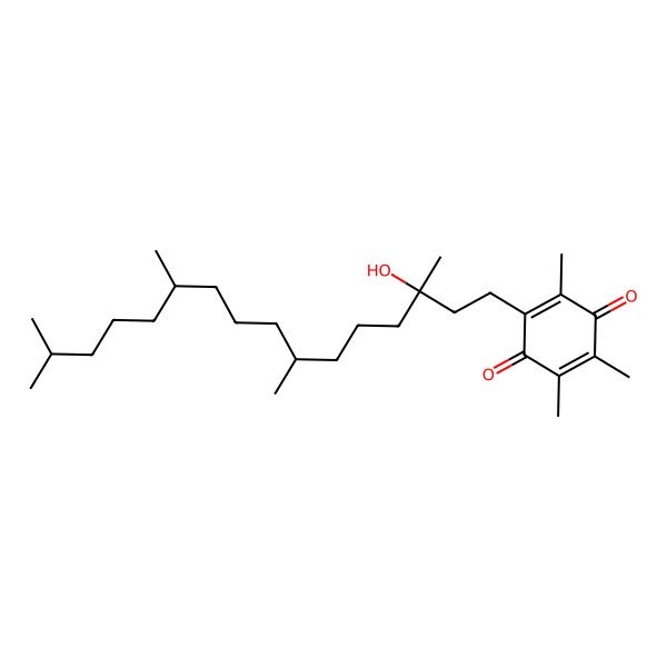 2D Structure of 2-(3-Hydroxy-3,7,11,15-tetramethylhexadecyl)-3,5,6-trimethylcyclohexa-2,5-diene-1,4-dione