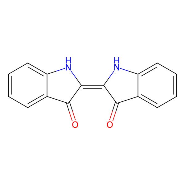 2D Structure of 2-(3-oxo-1H-indol-2-ylidene)-1H-indol-3-one 2D Structure of 2-(3-oxo-1H-indol-2-ylidene)-1H-indol-3-one