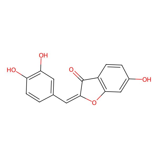 2D Structure of 2-(3,4-Dihydroxybenzylidene)-6-hydroxybenzofuran-3(2H)-one 2D Structure of 2-(3,4-Dihydroxybenzylidene)-6-hydroxybenzofuran-3(2H)-one