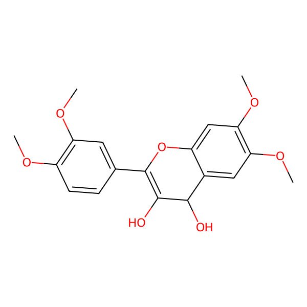 2D Structure of 2-(3,4-dimethoxyphenyl)-6,7-dimethoxy-4H-chromene-3,4-diol