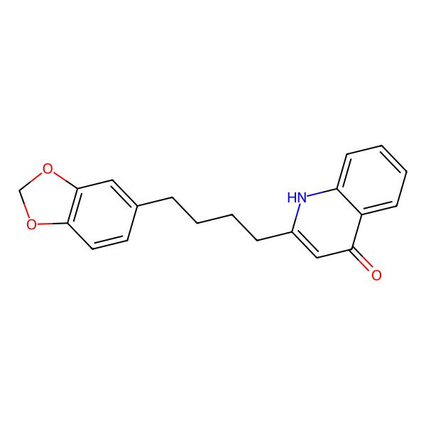 2D Structure of 2-[4-(3,4-Methylenedioxyphenyl)butyl]-4(1H)-quinolinone