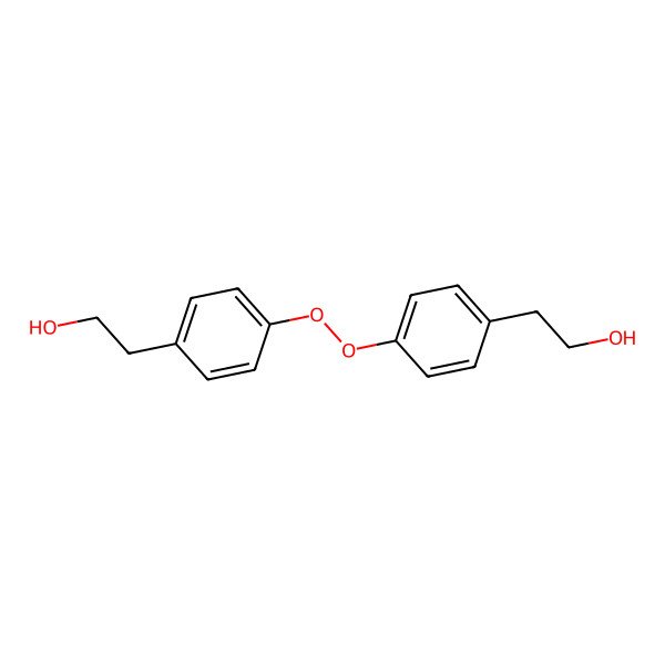 2D Structure of 2-[4-[4-(2-Hydroxyethyl)phenyl]peroxyphenyl]ethanol