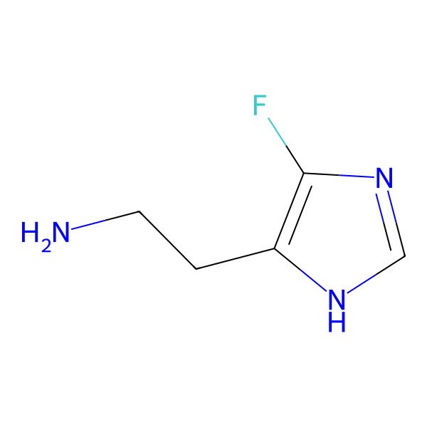 2D Structure of 2-(4-Fluoro-1H-imidazol-5-yl)ethylamine 2D Structure of 2-(4-Fluoro-1H-imidazol-5-yl)ethylamine