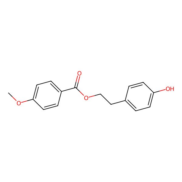 2D Structure of 2-(4-Hydroxyphenyl)Ethyl 4-Methoxybenzoate 2D Structure of 2-(4-Hydroxyphenyl)Ethyl 4-Methoxybenzoate
