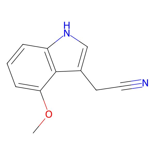 2D Structure of 2-(4-methoxy-1H-indol-3-yl)acetonitrile