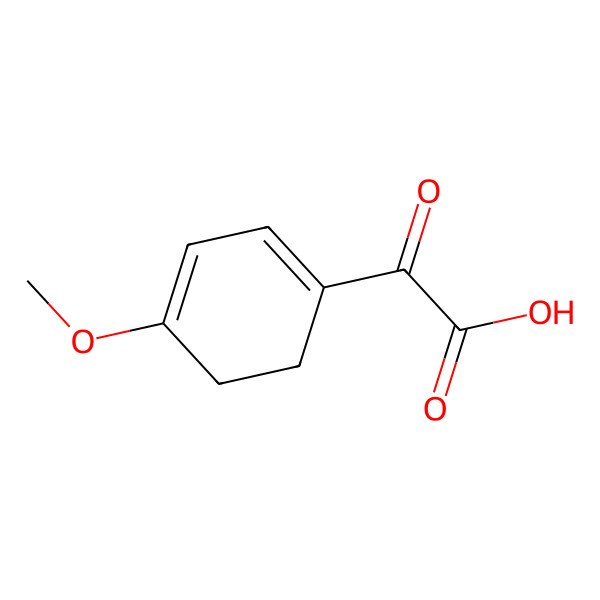 2D Structure of 2-(4-Methoxycyclohexa-1,3-dien-1-yl)-2-oxoacetic acid