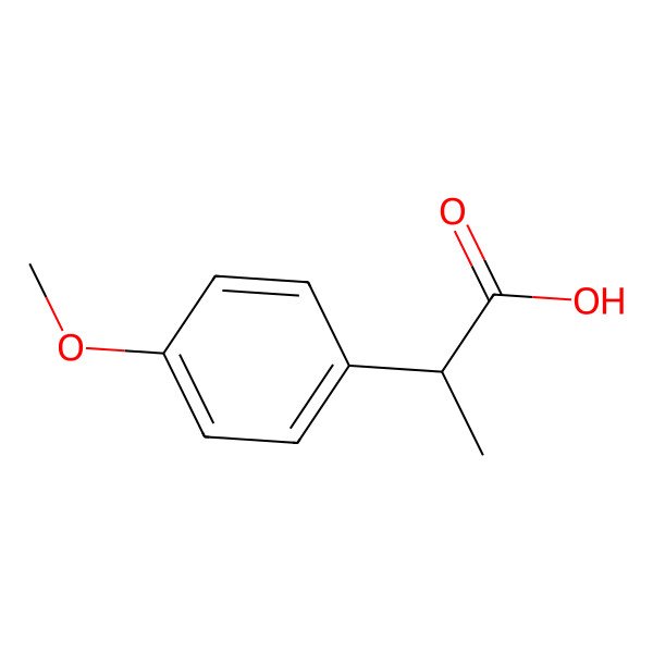 2D Structure of p-Methoxyphenylpropionic acid