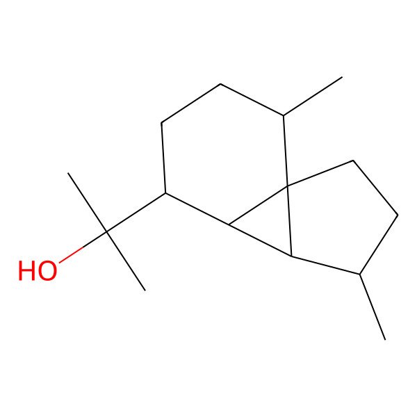 2D Structure of 2-[(7R,10R)-4,10-dimethyl-7-tricyclo[4.4.0.01,5]decanyl]propan-2-ol