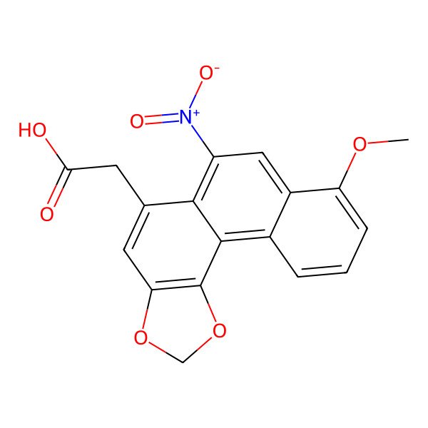 2D Structure of 2-(8-Methoxy-6-nitronaphtho[2,1-g][1,3]benzodioxol-5-yl)acetic acid