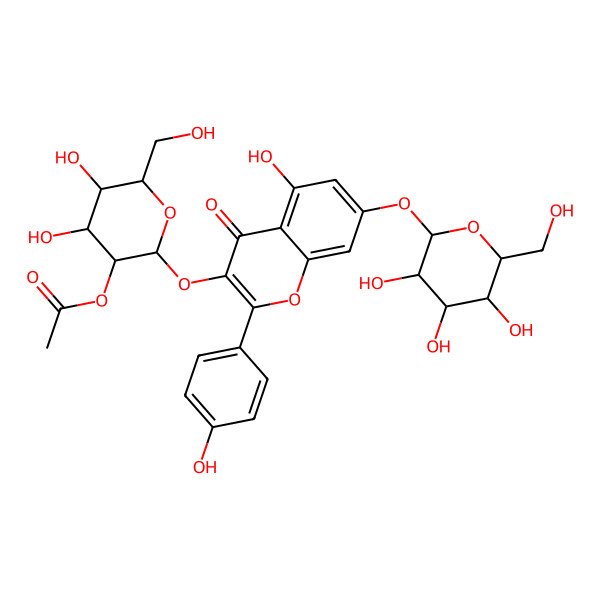 2D Structure of 2''-Acetylpaeonoside