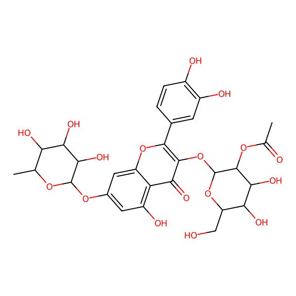 2D Structure of 2''-Acetylpetiolaroside