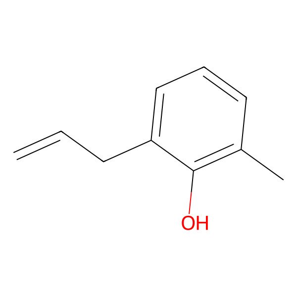 2D Structure of 2-Allyl-6-methylphenol