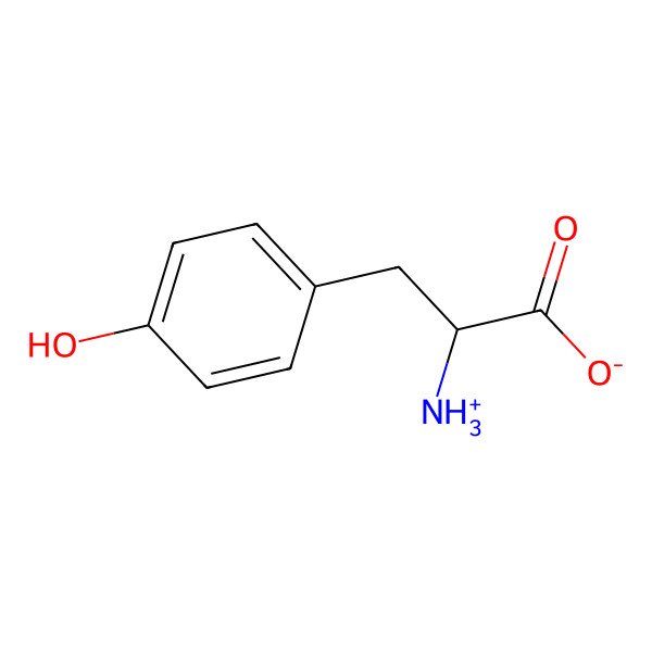 2D Structure of 2-Amino-3-(4-hydroxyphenyl)-propanoic acid 2D Structure of 2-Amino-3-(4-hydroxyphenyl)-propanoic acid