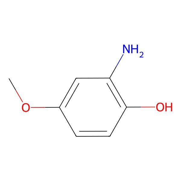 2D Structure of 2-Amino-4-methoxyphenol 2D Structure of 2-Amino-4-methoxyphenol