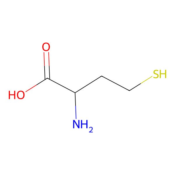 2D Structure of 2-amino-4-sulfanyl(213C)butanoic acid