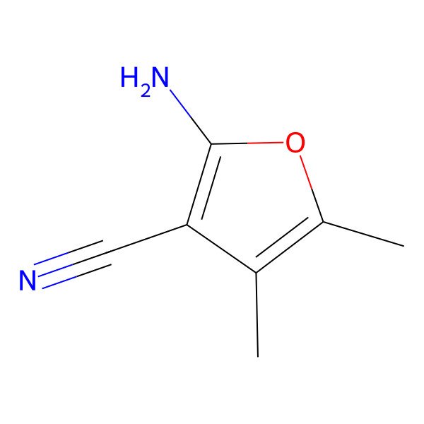 2D Structure of 2-Amino-4,5-dimethyl-3-furancarbonitrile