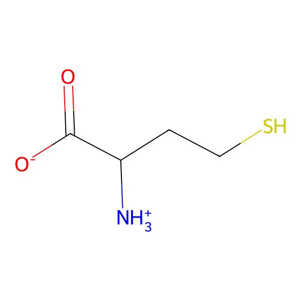 2D Structure of 2-Ammonio-4-sulfanylbutanoate