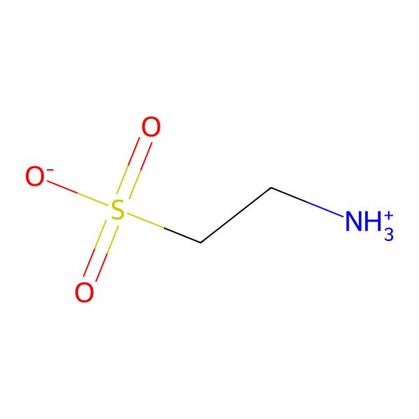 2D Structure of 2-Ammonioethanesulfonate