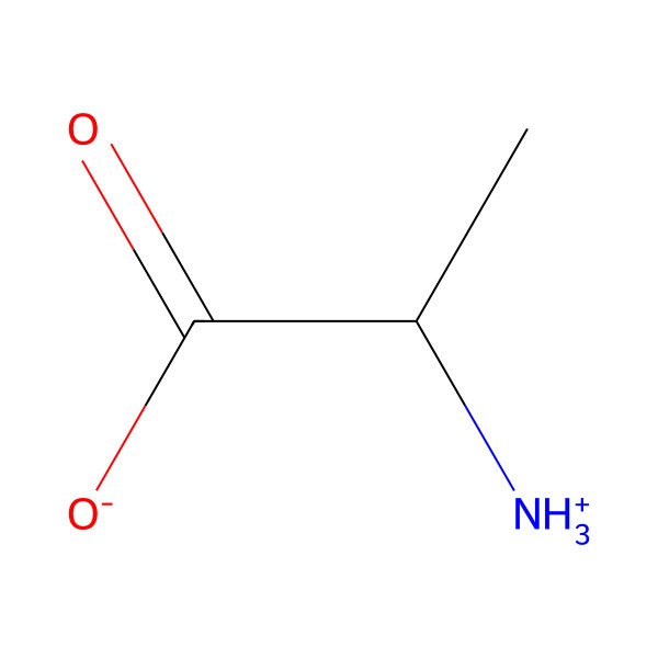 2D Structure of 2-Ammoniopropanoate