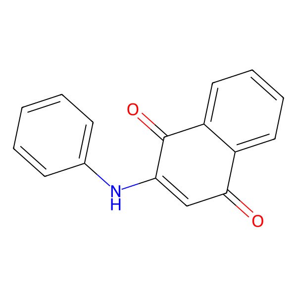 2D Structure of 2-Phenylamino-1,4-naphthoquinone