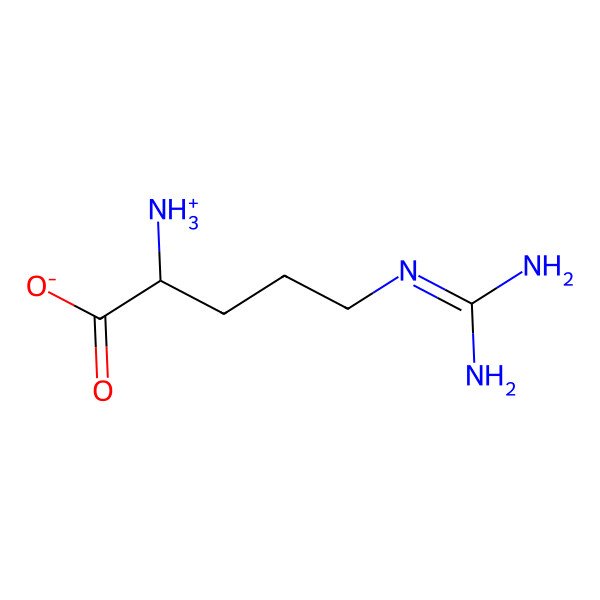 2D Structure of 2-Azaniumyl-5-(diaminomethylideneamino)pentanoate