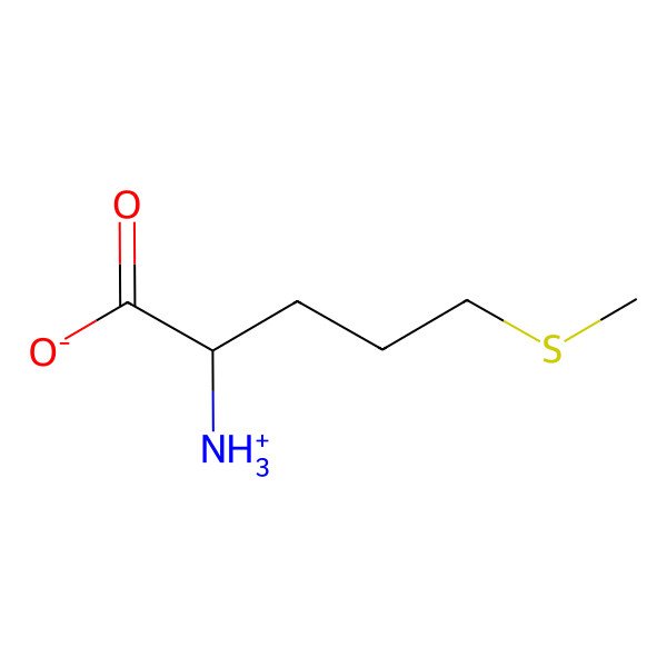 2D Structure of 2-Azaniumyl-5-methylsulfanylpentanoate