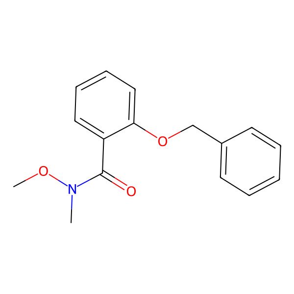 2D Structure of 2-Benzyloxy-N-methoxy-N-methylbenzamide 2D Structure of 2-Benzyloxy-N-methoxy-N-methylbenzamide