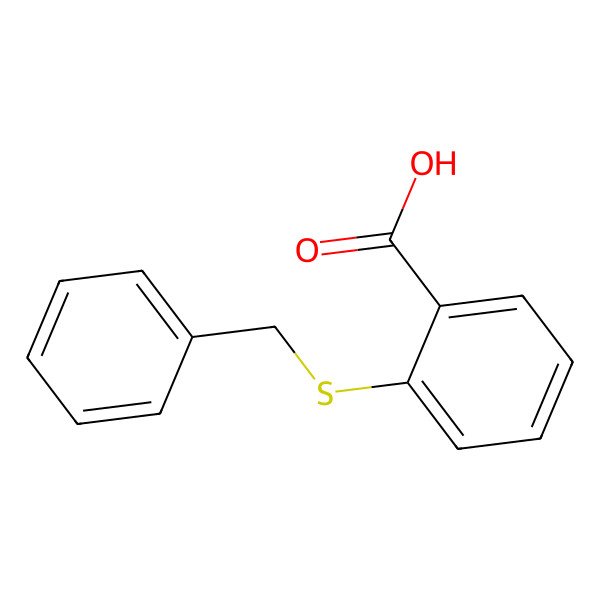 2D Structure of 2-(Benzylsulfanyl)benzenecarboxylic acid 2D Structure of 2-(Benzylsulfanyl)benzenecarboxylic acid
