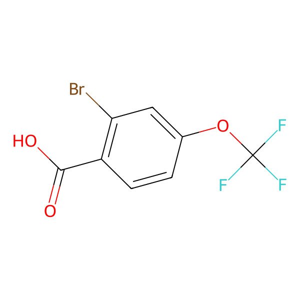 2D Structure of 2-Bromo-4-(trifluoromethoxy)benzoic acid 2D Structure of 2-Bromo-4-(trifluoromethoxy)benzoic acid