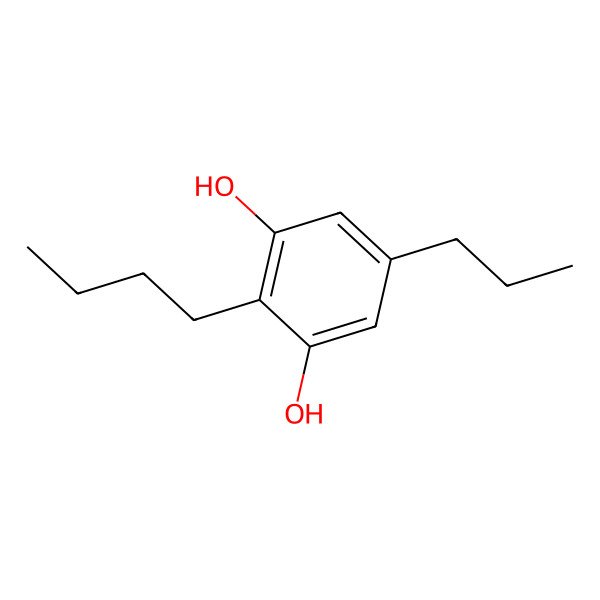 2D Structure of 2-Butyl-5-Propylresorcinol