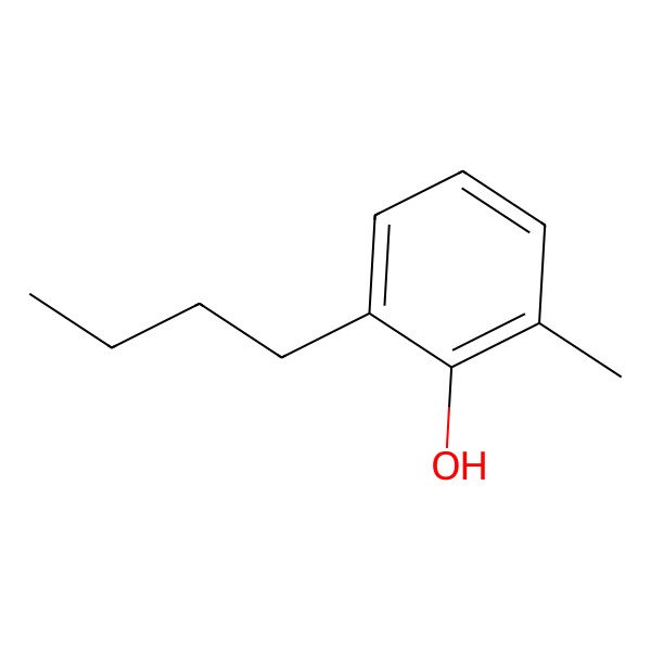 2D Structure of 2-Butyl-6-methylphenol