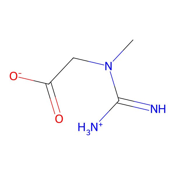 2D Structure of 2-[(C-azaniumylcarbonimidoyl)-methylamino]acetate