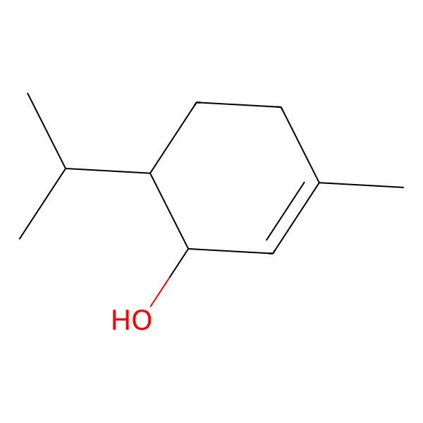 2D Structure of 2-Cyclohexen-1-ol, 3-methyl-6-(1-methylethyl)-, (1R,6S)-rel-