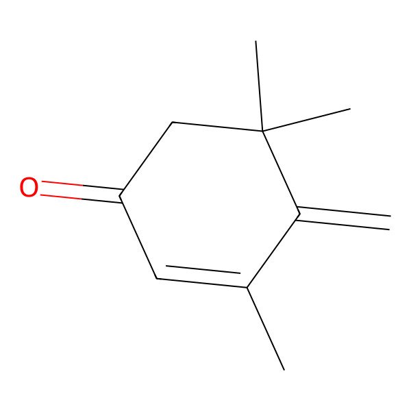2D Structure of 2-Cyclohexen-1-one, 3,5,5-trimethyl-4-methylene-