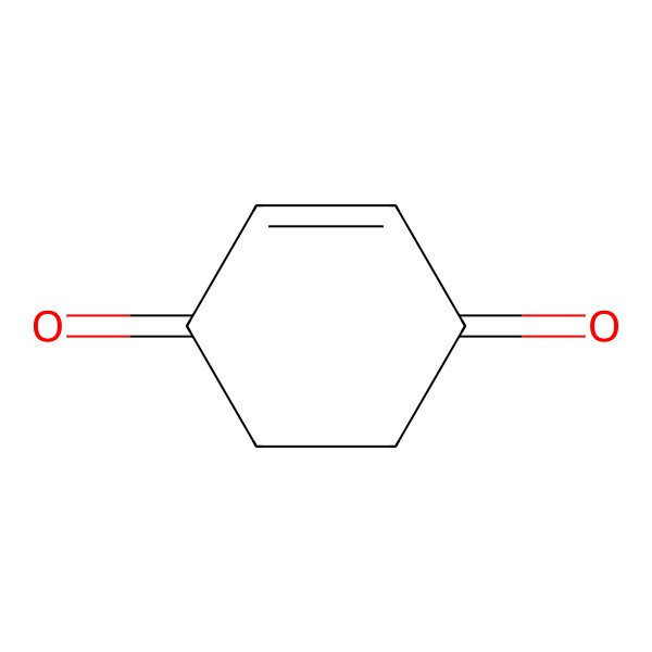 2D Structure of 1,4-Cyclohex-2-enedione