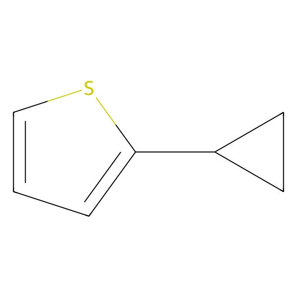 2D Structure of 2-Cyclopropylthiophene