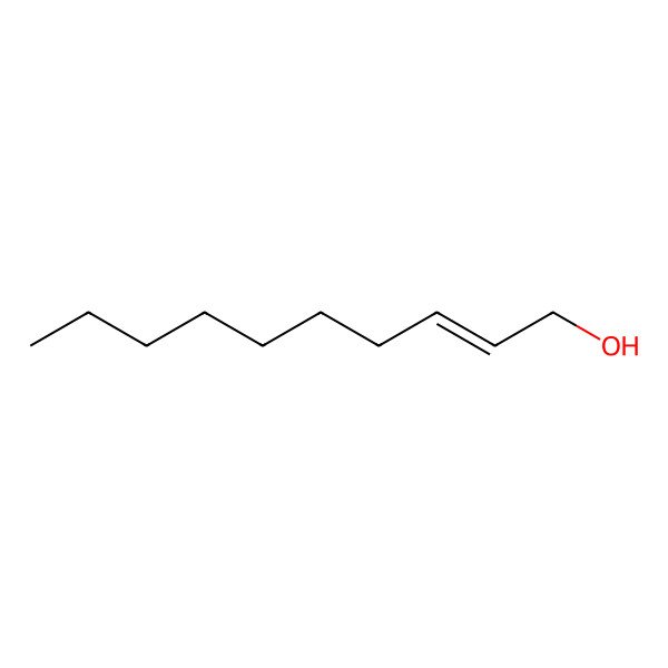 2D Structure of 2-Decen-1-ol, (Z)-