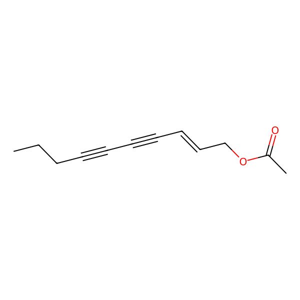 2D Structure of [(E)-dec-2-en-4,6-diynyl] acetate
