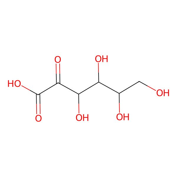 2D Structure of 2-dehydro-D-gluconic acid