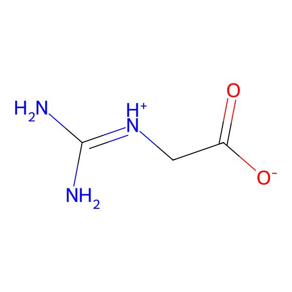 2D Structure of 2-(Diaminomethylideneammonio)acetate