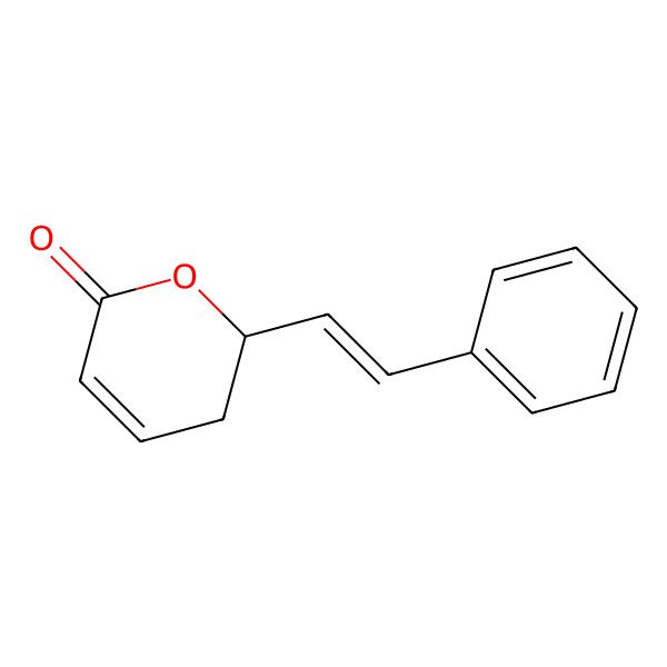 2D Structure of 2-[(E)-2-phenylethenyl]-2,3-dihydropyran-6-one