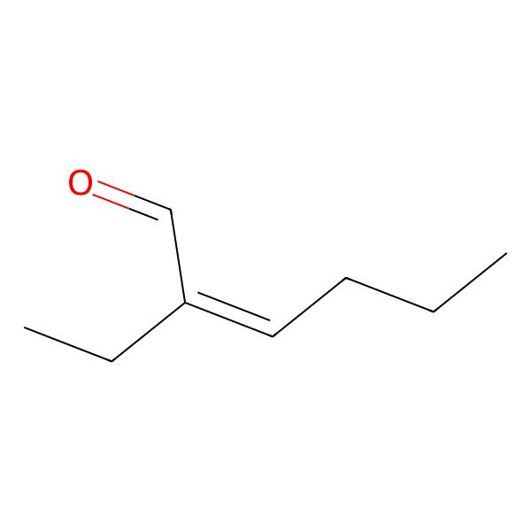 2D Structure of 2-Ethyl-2-hexenal