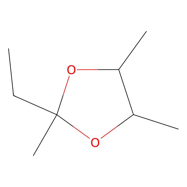 2D Structure of 2-Ethyl-2,4,5-trimethyl-1,3-dioxolane