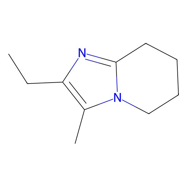 2D Structure of 2-Ethyl-3-methyl-5,6,7,8-tetrahydroimidazo[1,2-a]pyridine