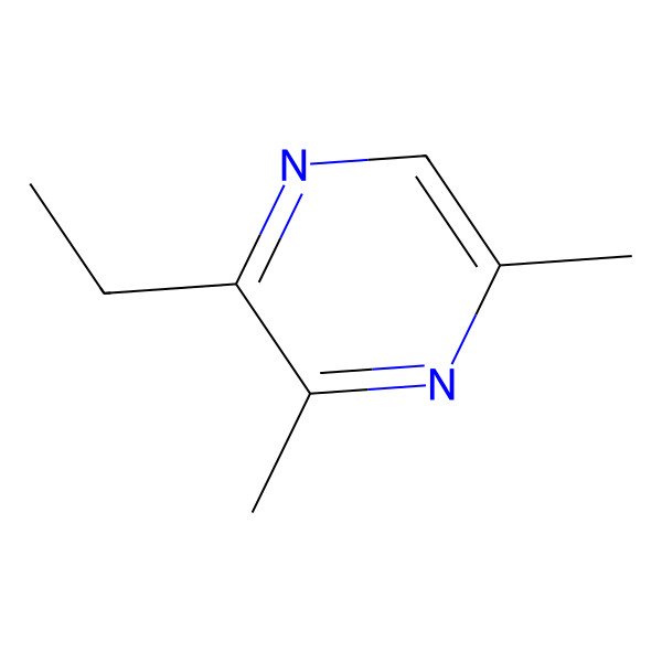 2D Structure of 2-Ethyl-3,5-dimethylpyrazine
