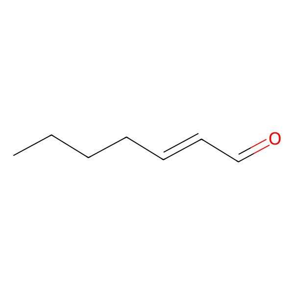 2D Structure of 2-Heptenal, (Z)-